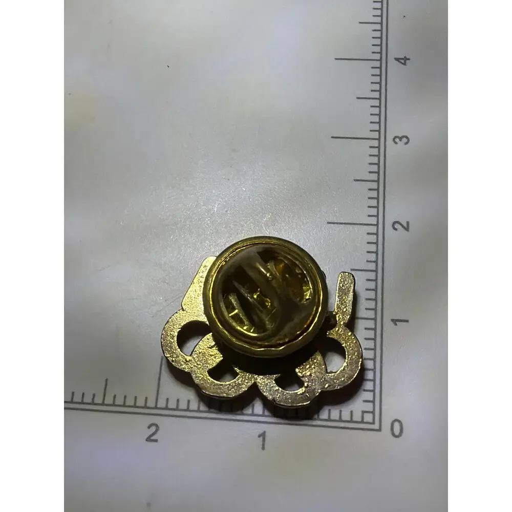 Vintage USA Olympic Rings Lapel Pin Gold Tone Team USA Olympics Collectible